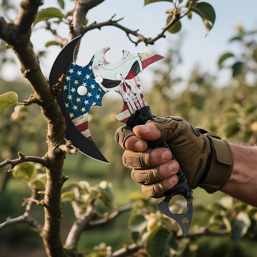 Outdoor 13" Camping Hatchet,Multi Functional Shock-Absorbing Hand Pattern