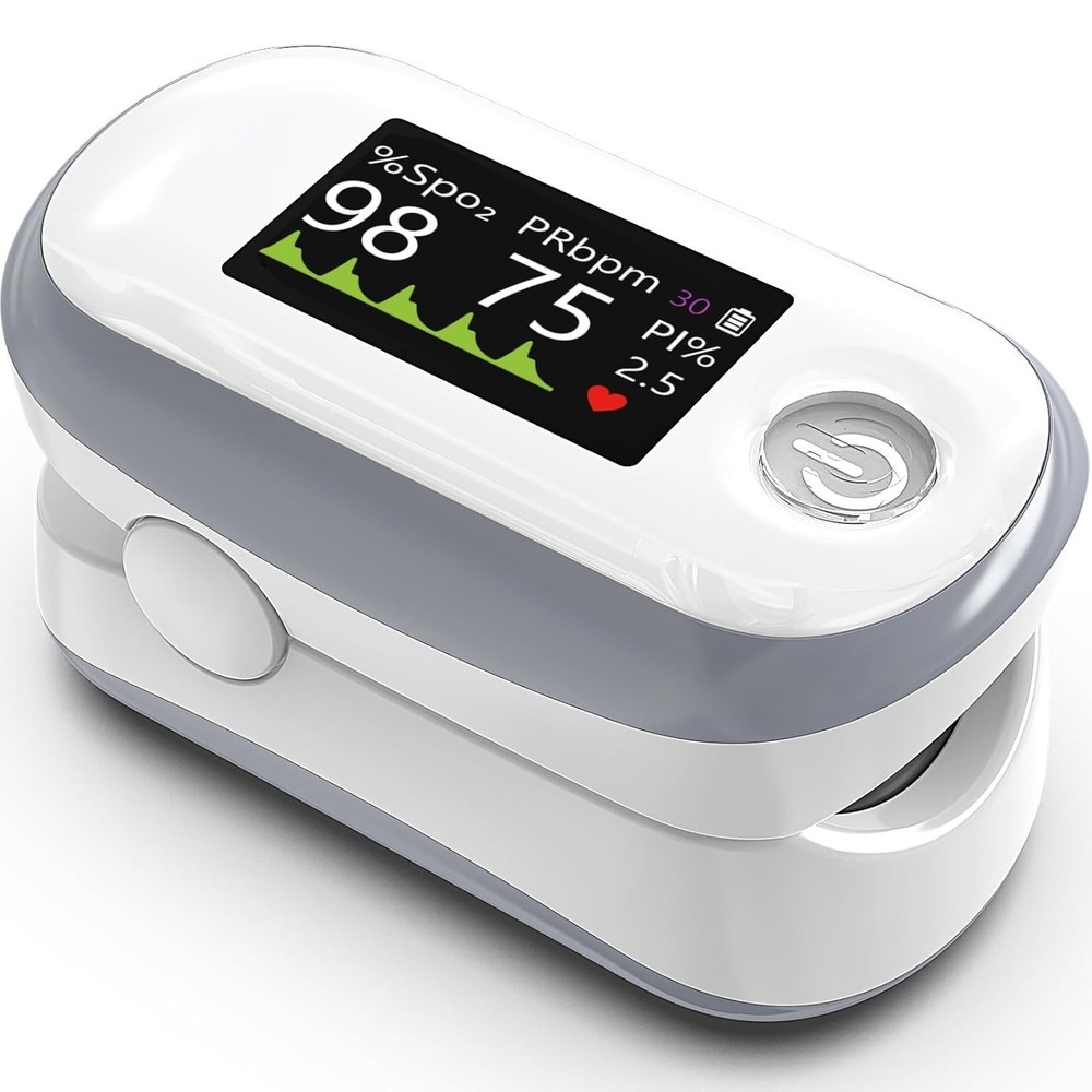 High-Precision Blood Oxygen Monitor with 1.3inch OLED Display & Memory Function