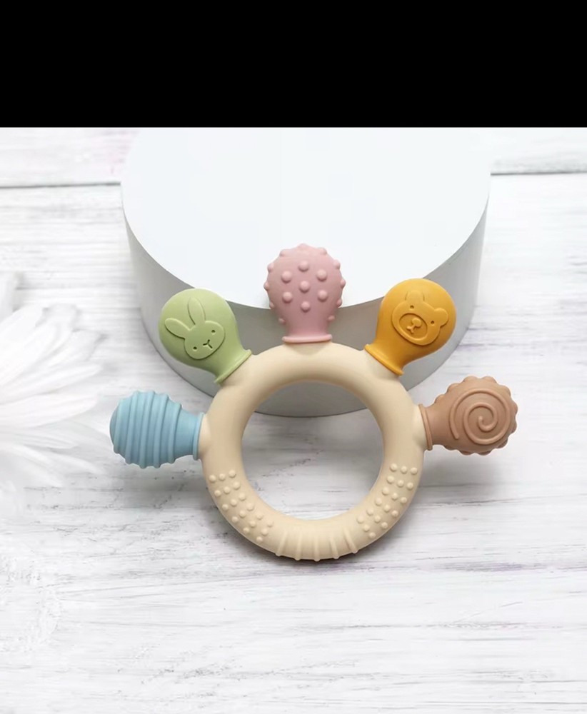 Baby Teething Ring Toy Soft Silicone