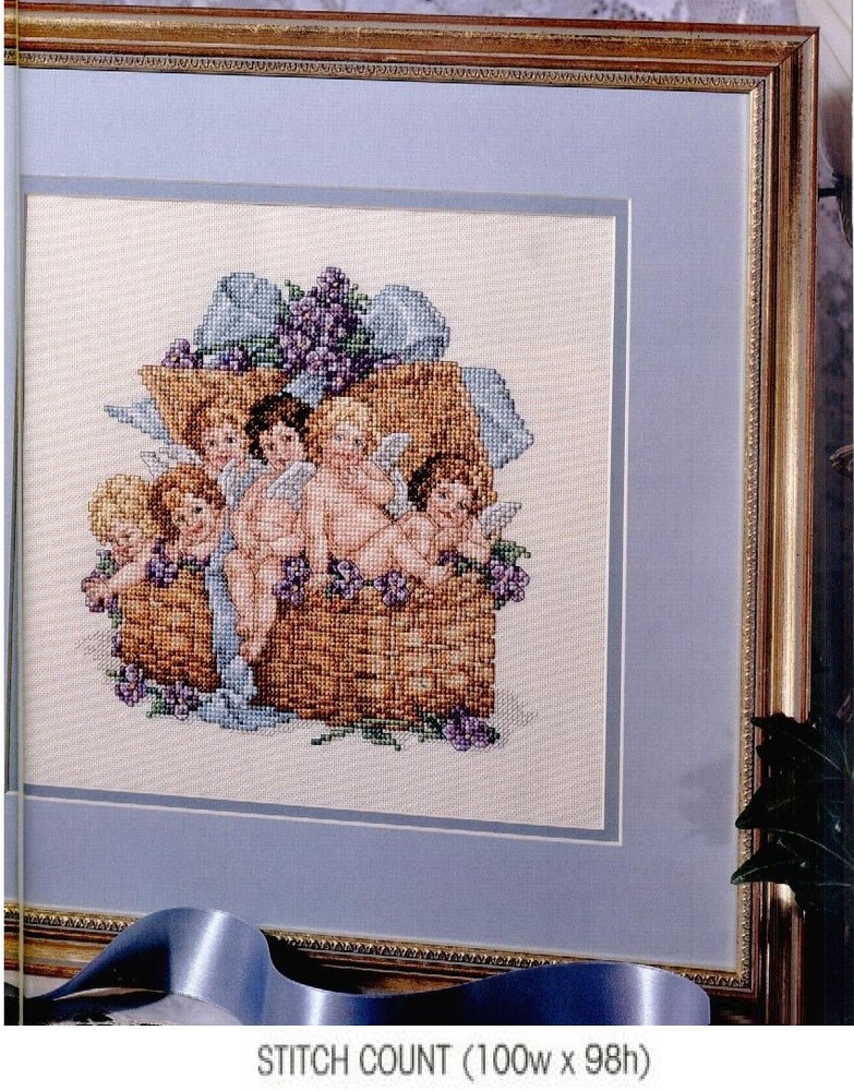 ENCHANTED CHERUBS  CROSS STITCH PATTERNS ONLY   -   A6