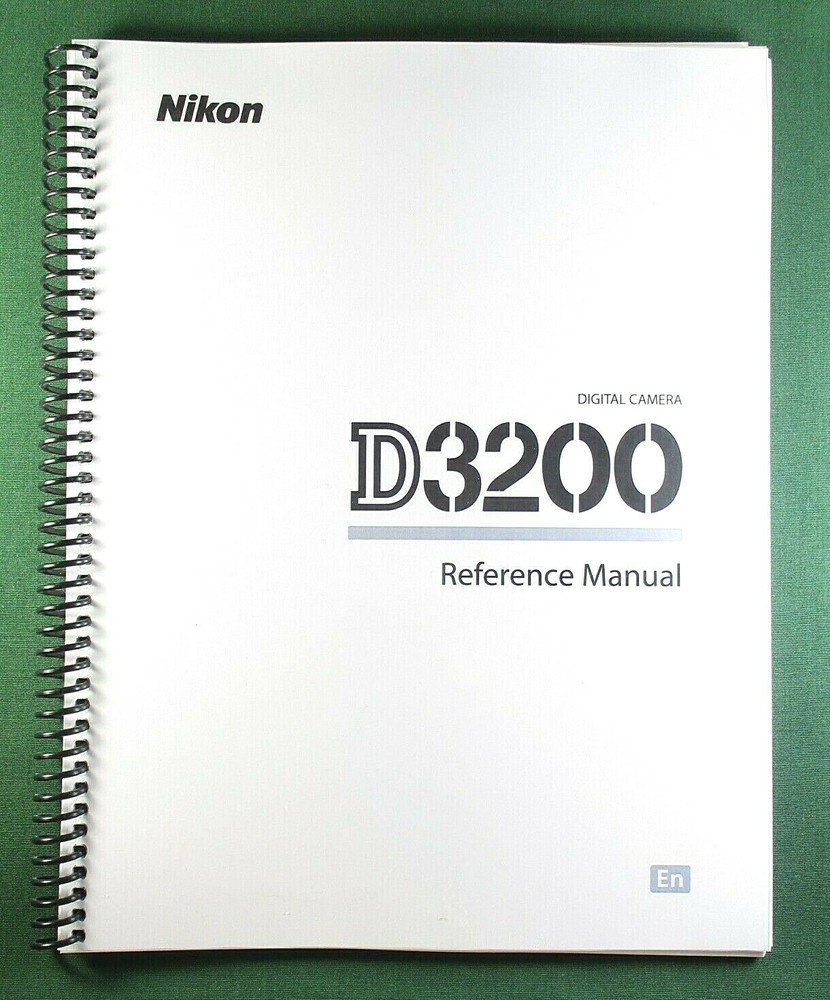 Nikon D3200 Reference / Instruction Manual: 228 Pages & Protective Covers