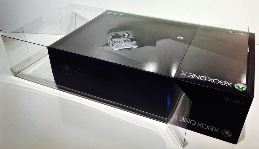 1 Console Box Protector For XBOX ONE X Console Boxes Clear Custom Display Case