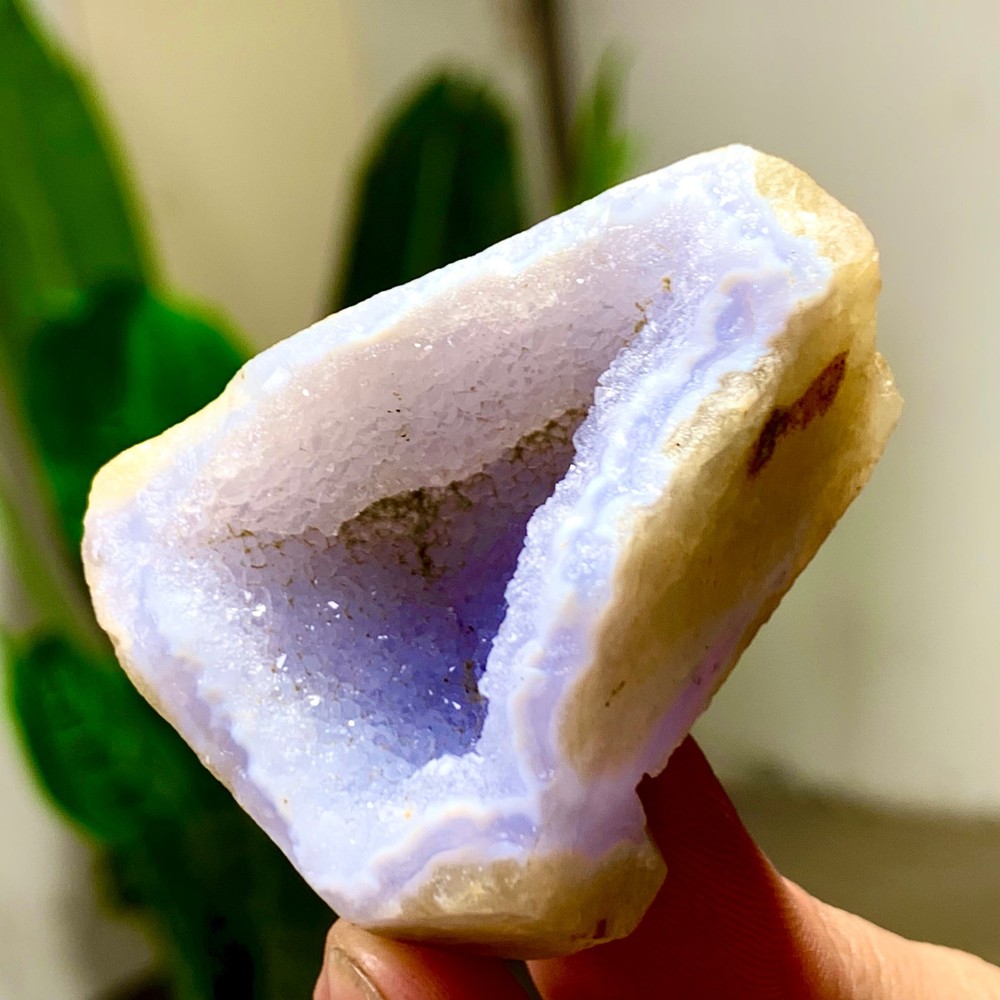 53GNatural Blue striped agate Crystal Chunks piece form Mineral Specimens