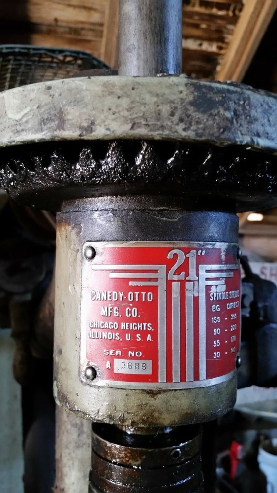 Canedy Otto No. 21 Drill Press Working Condition