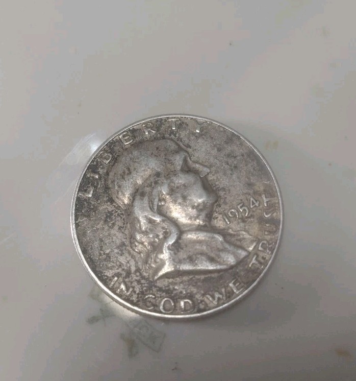 1954 Silver Half Dollar Benjamin Franklin Great Condition