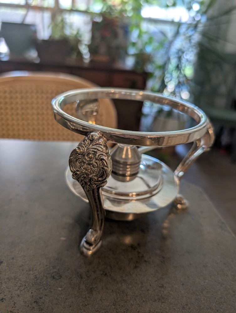 Vintage Silverplate Chafing Dish Stand