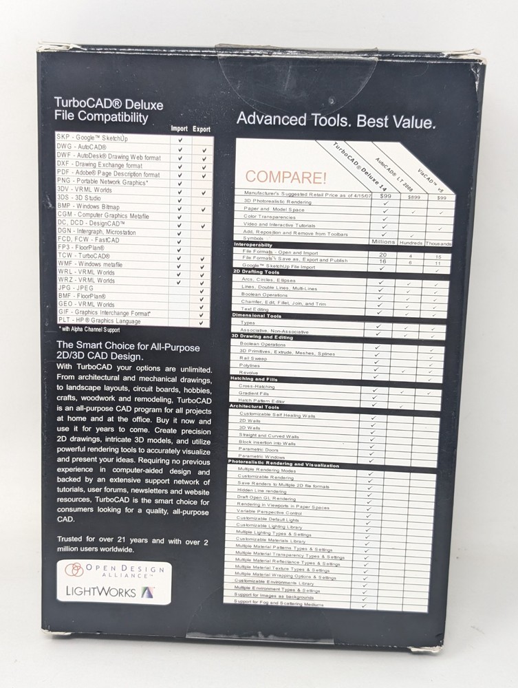 TurboCAD Deluxe 14 Precision 2D Drafting & 3D Modeling