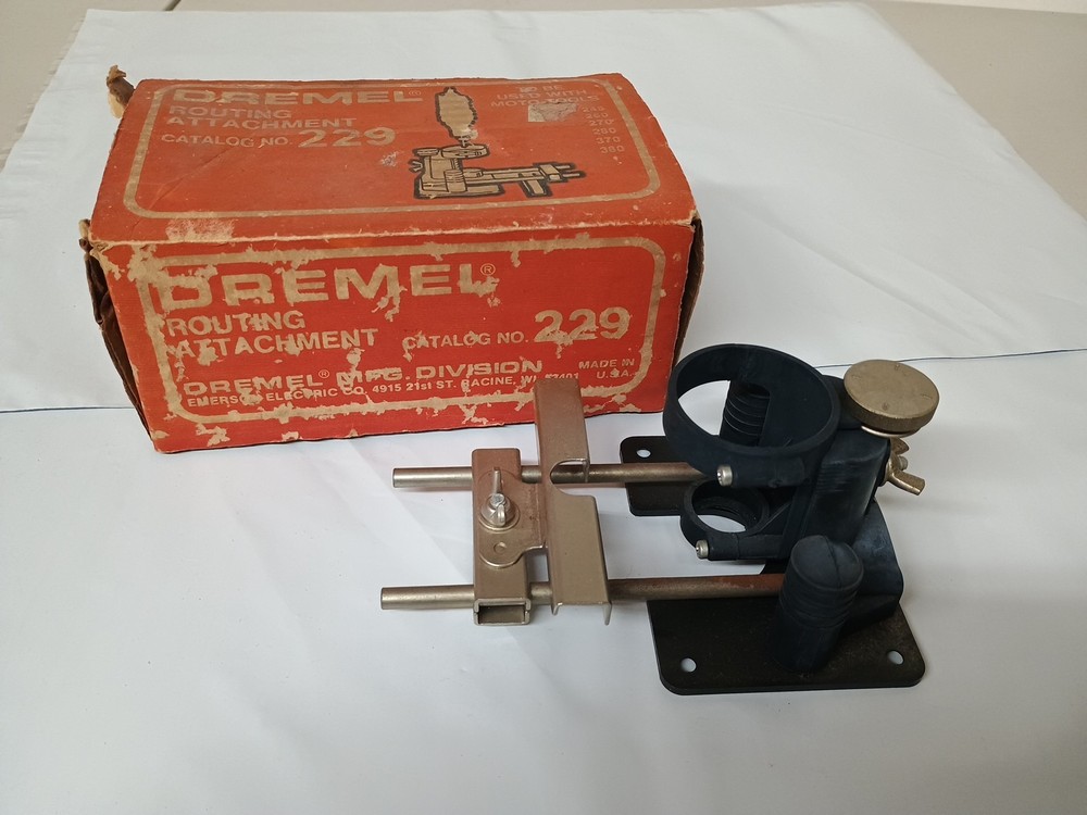 *** Vintage Dremel Routing Attachment # 229 With Box & Paperwork ***
