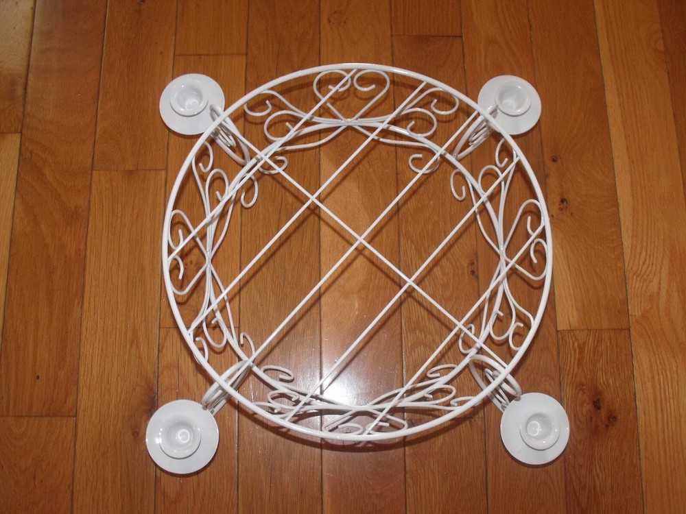 VTG. WILTON CANDELIGHT CAKE STAND (WEDDING) WHITE EUC