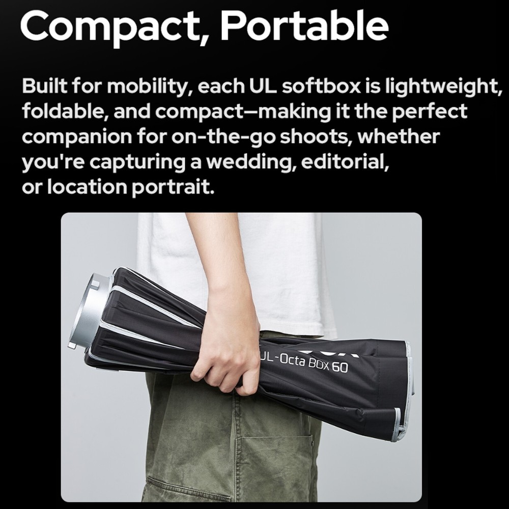 Godox UL-Box 17.7"x 23.6"/ 45 x 60cm Rectangular Quick Release Umbrella Softbox