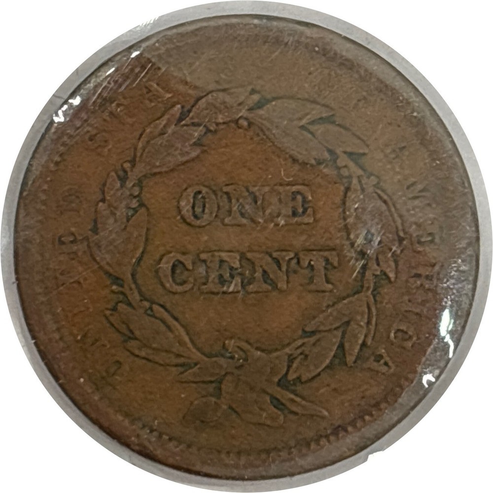 1842 Braided Hair Large One Cent Large Date