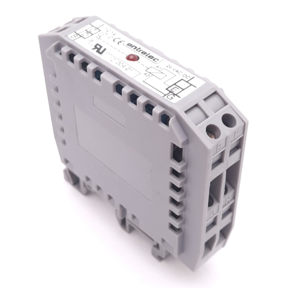 Entrelec 1000421 Relay Interface Module, SPDT, 24VAC/DC, 10A