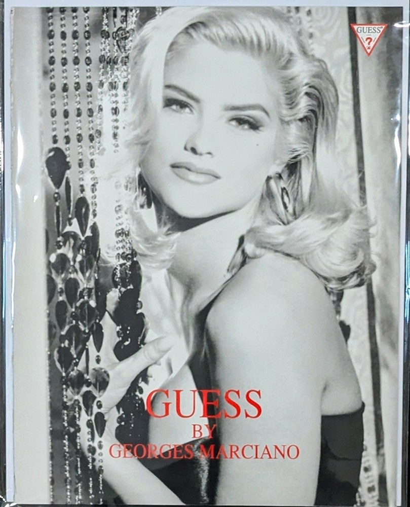 Anna Nicole Smith GUESS Beverly Hills 20-Page Spread Large Format 1992 Ad Insert