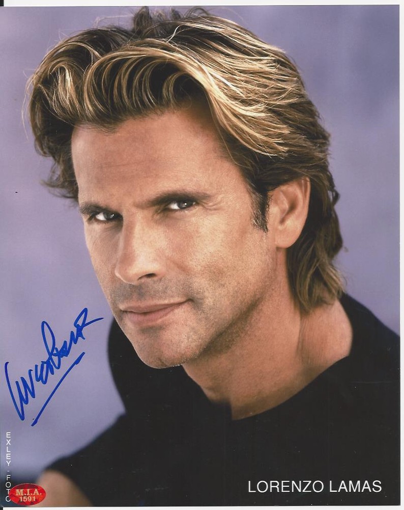 Lorenzo Lamas signed photo
