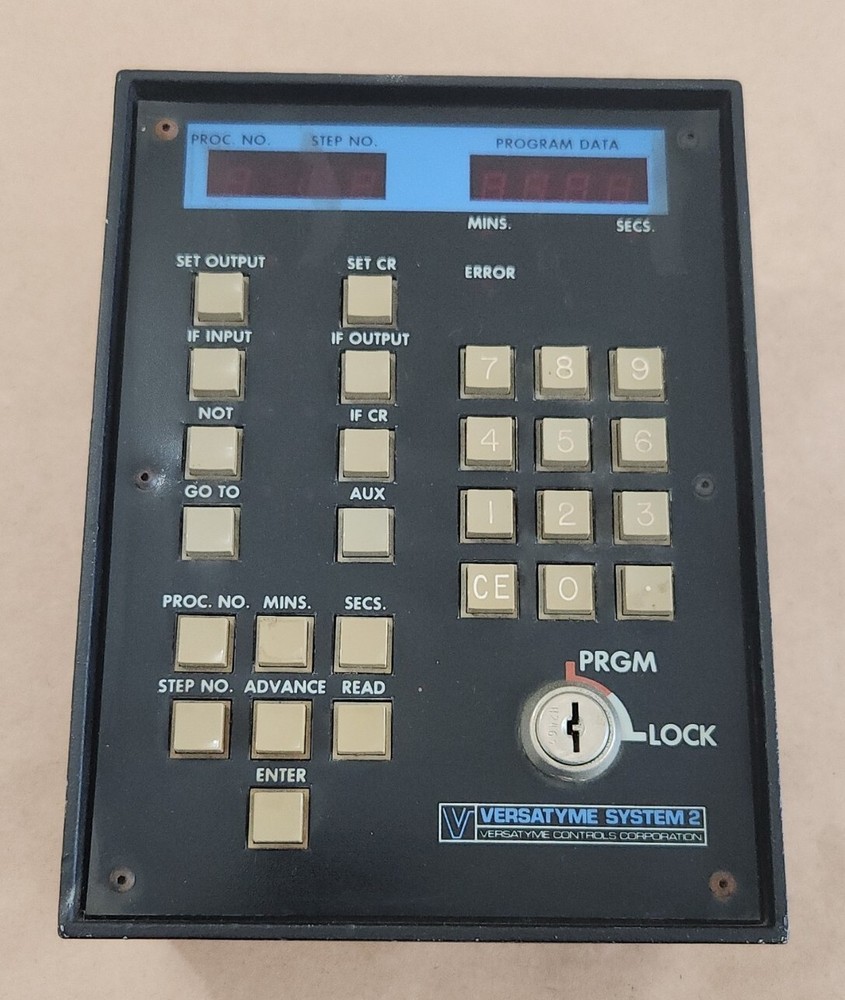 *PREOWNED* Versatyme Controls 7501-0104 Programming Head w/ Keys + Warranty!