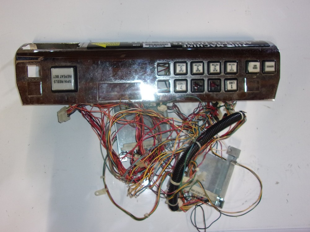 IGT S-2000 10 BUTTON CONTROL PANEL POPULATED WITH HARNESS - UNTESTED