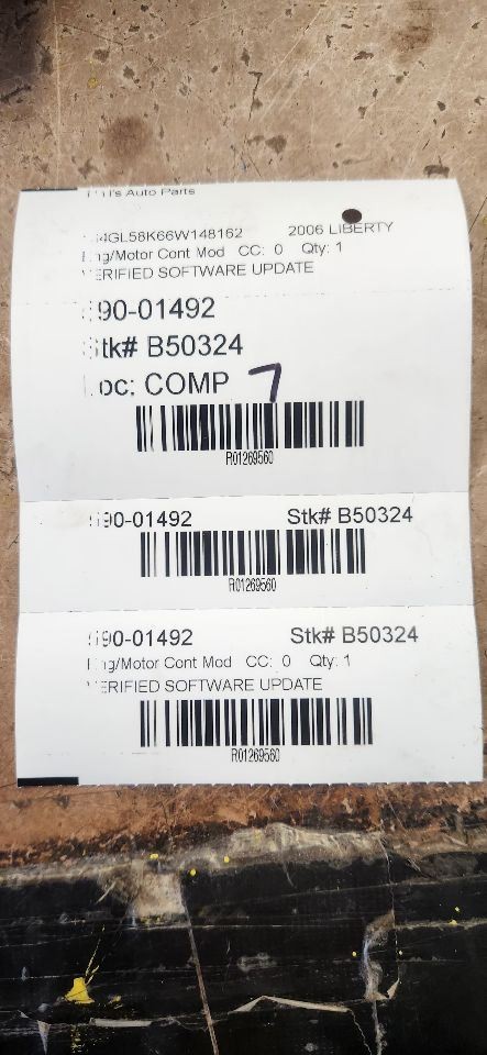 Engine ECM Electronic Control Module 3.7L Automatic Fits 06 LIBERTY 1269560