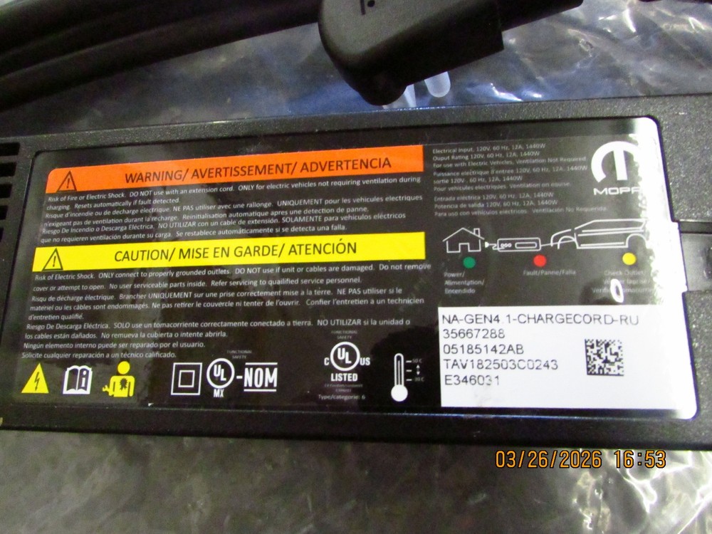 mopar pacifica car charger NA-GEN 4