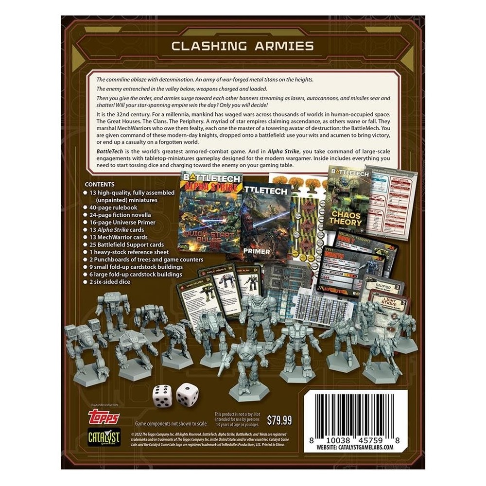 BattleTech Alpha Strike Box Set - Sci-Fi Mech Miniatures Wargame Starter Set