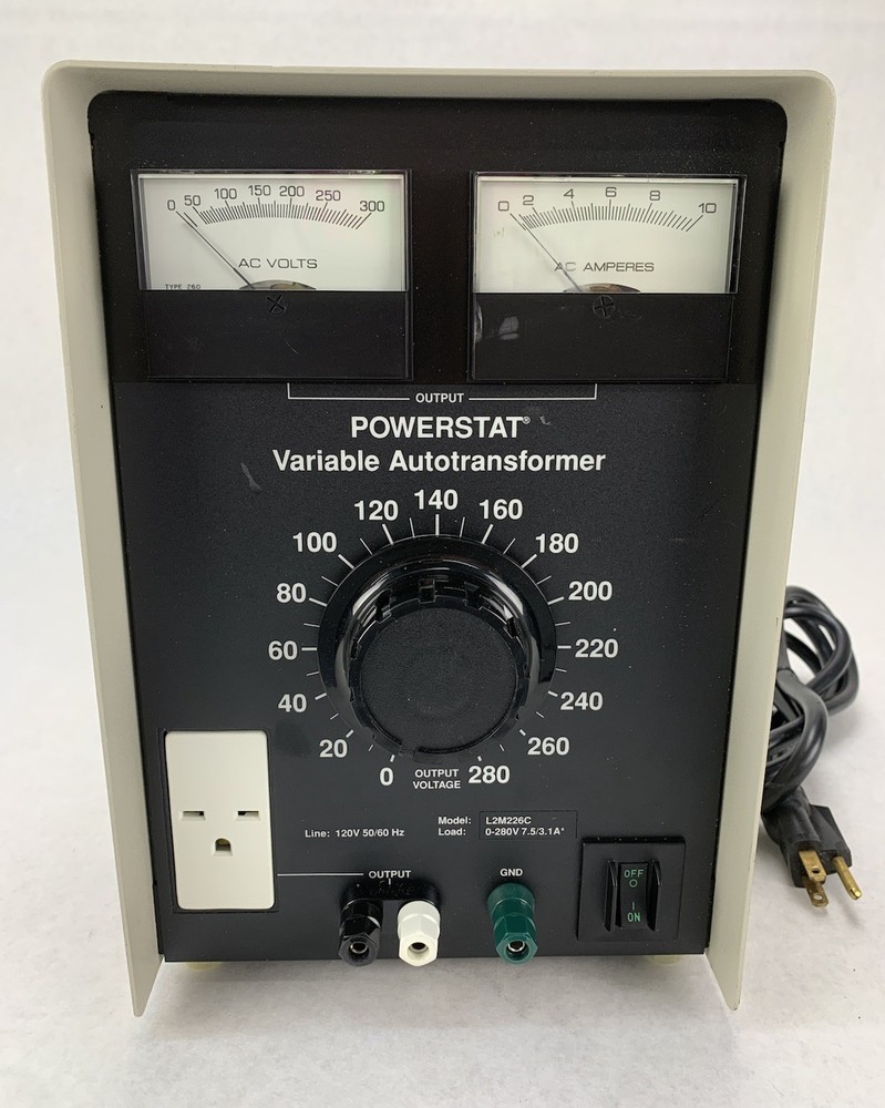 Warner Electric L2M226C Powerstat Variable Autotransformer - Tested