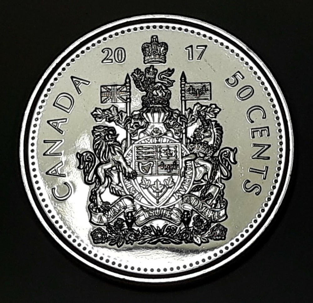 2017 CANADA Half Dollar 50 Cent Coin From Mint Roll UNC