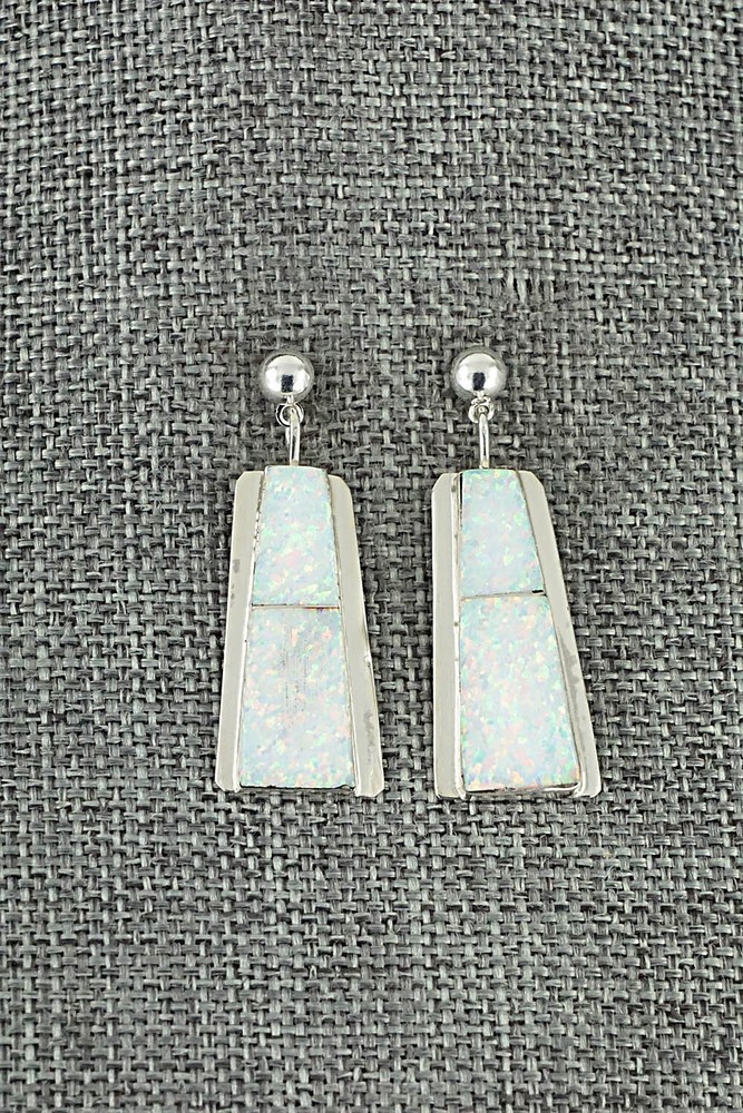 Opalite & Sterling Silver Earrings - Brenda Pete