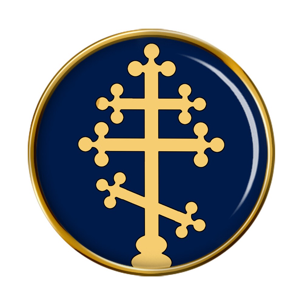 Russian Orthodox Cross Pin Badge