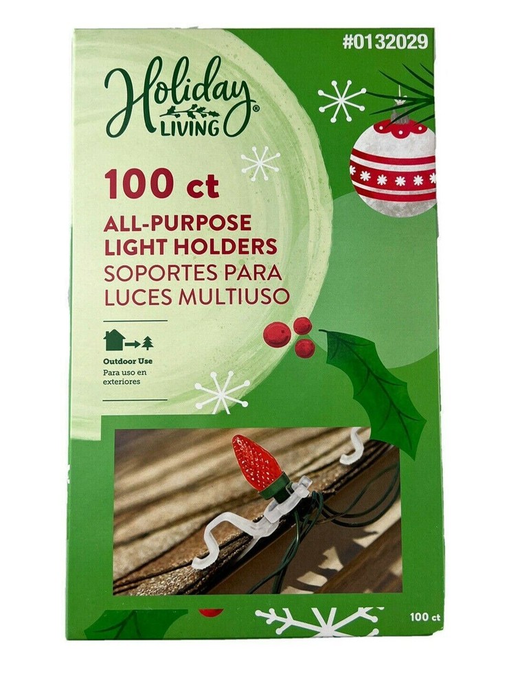 Holiday Living 100-Pack Plastic Light Hanging Kit