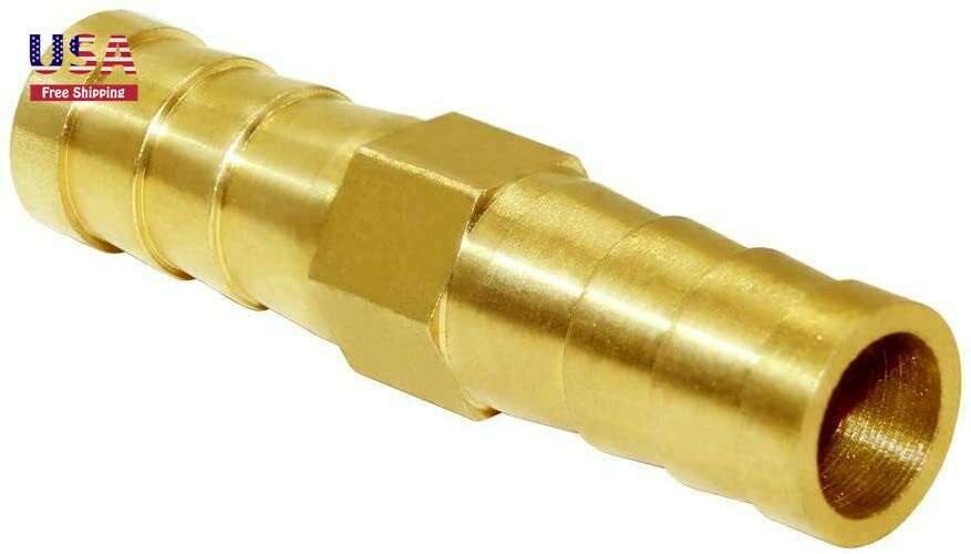 1/2'' ID Hose Barb,Hex Union Fitting Intersection/Split Brass Water/Fuel/Air