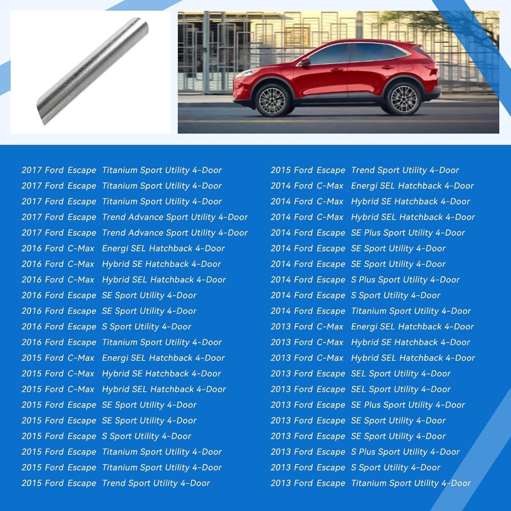 Front LH Door Handle Grab Trim Molding (Left Driver Side) Compatible with 2013 2