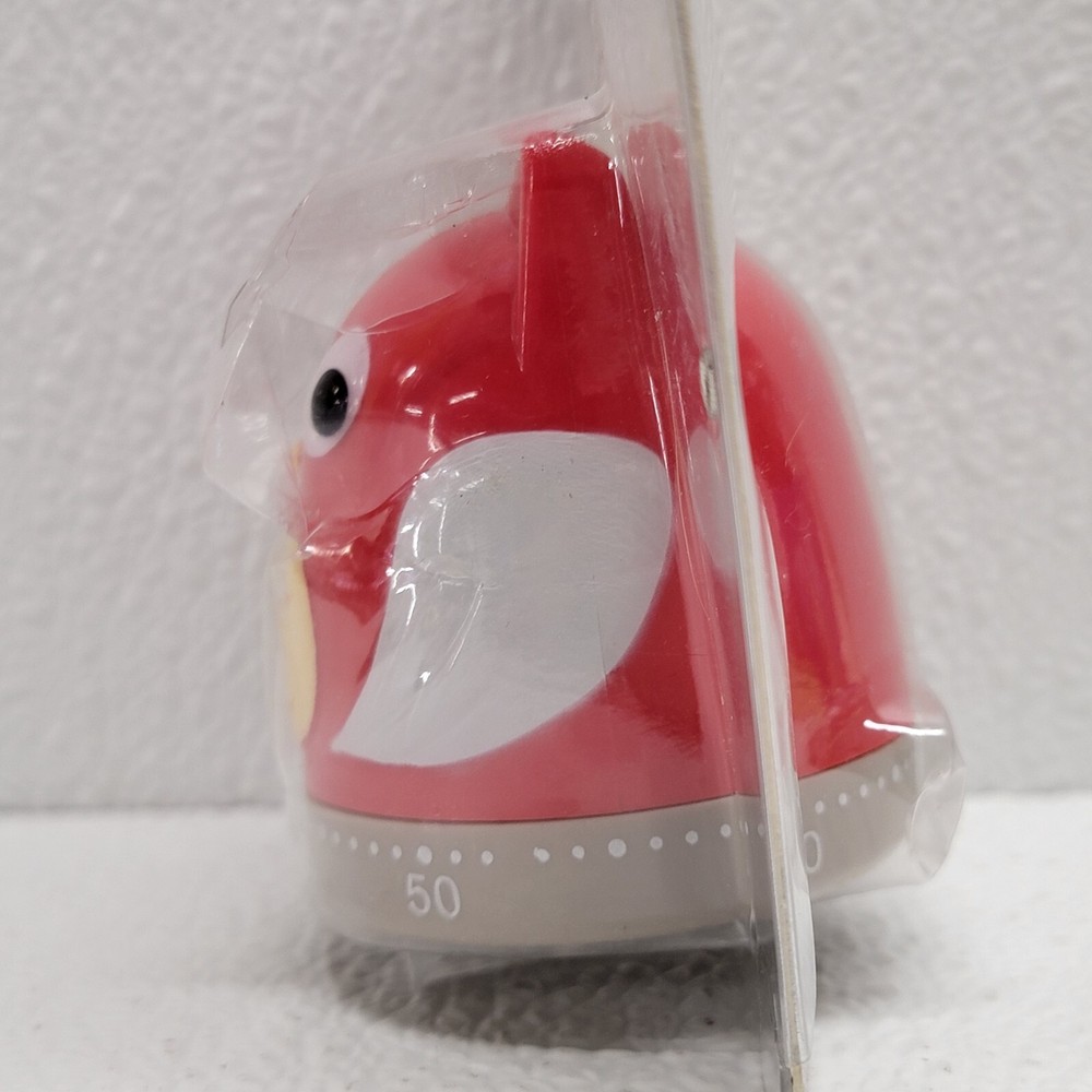 Culinary Elements Red Owl Bird 60 Minute Kitchen Timer
