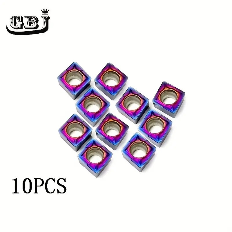 10pcs CCMT32.52 CCMT09T308 Carbide Inserts Nano-Blue Coating Insert is Suitable