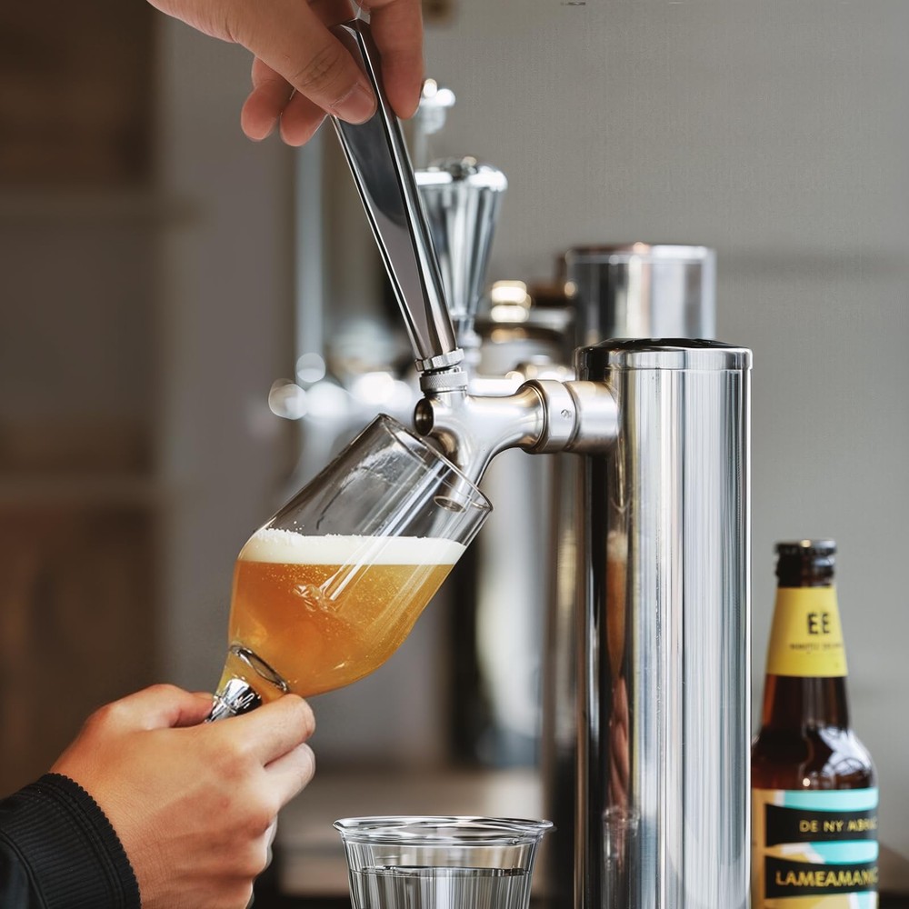 2 Pack Stainless Steel Beer Keg Tap Handle – 4.9" Durable Metal Handle 3/8" T...