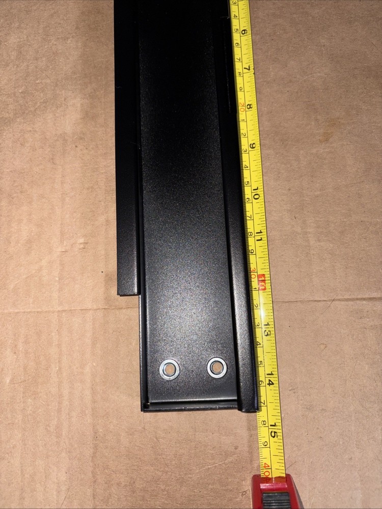 Tec Mojo 6U Server - Front Frame Supports - Pair - Black - 14 7/16" Tall