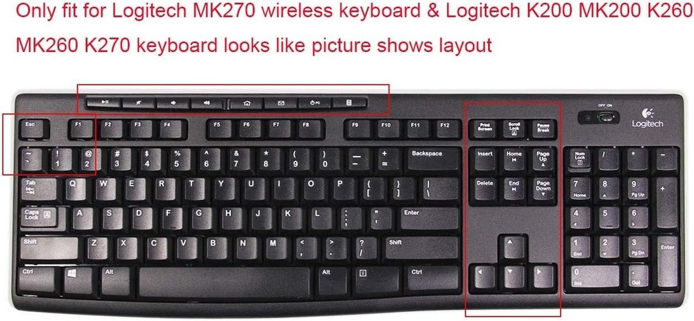 Ultra Thin Desktop PC Silicone Clear Keyboard Cover Skin Protector Compatible...