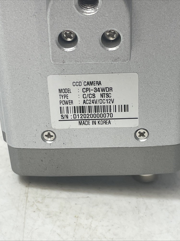 CCD Camera CPI-34WDR CCTV Security Color Camera UnTested
