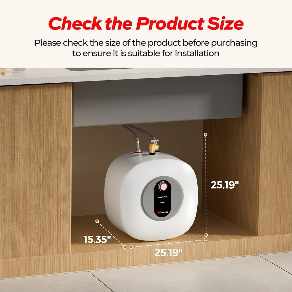 8.0 Gallon Electric Mini Tank Water Heater Hot Water Heater 120V For Kitchen RV