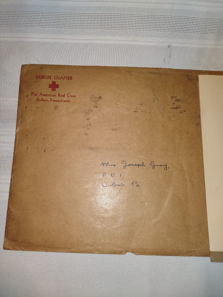 1946 The American Red Cross Recognition Certificate WWll