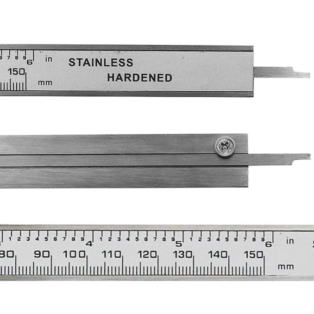 6" Digital Vernier Caliper Micrometer Measuring Tool Depth Ruler Stainless Steel