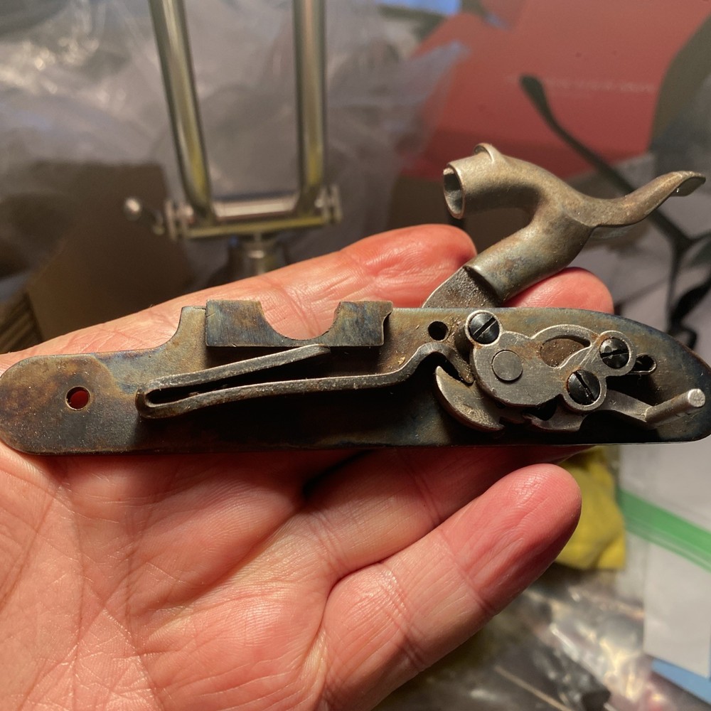 CVA Lock (full size) From Hawken Muzzleloader W Bolts and Lock Washers.