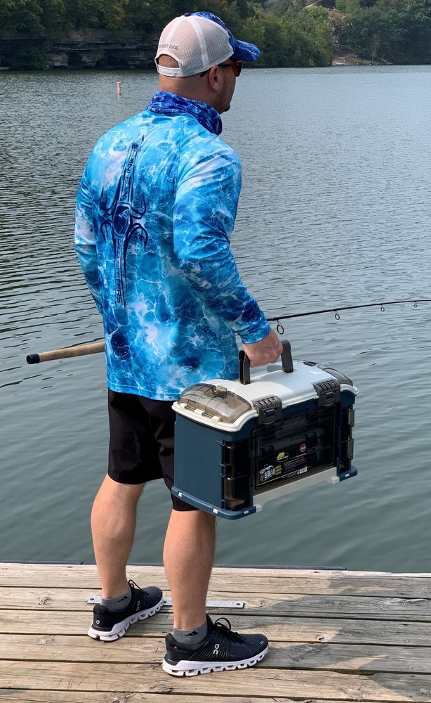 Elite Angled Tackle System 3700 Blue & Silver