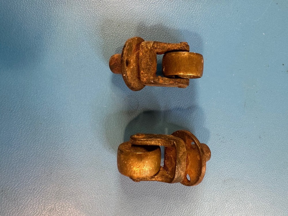 Antique Brass Casters, Set of two