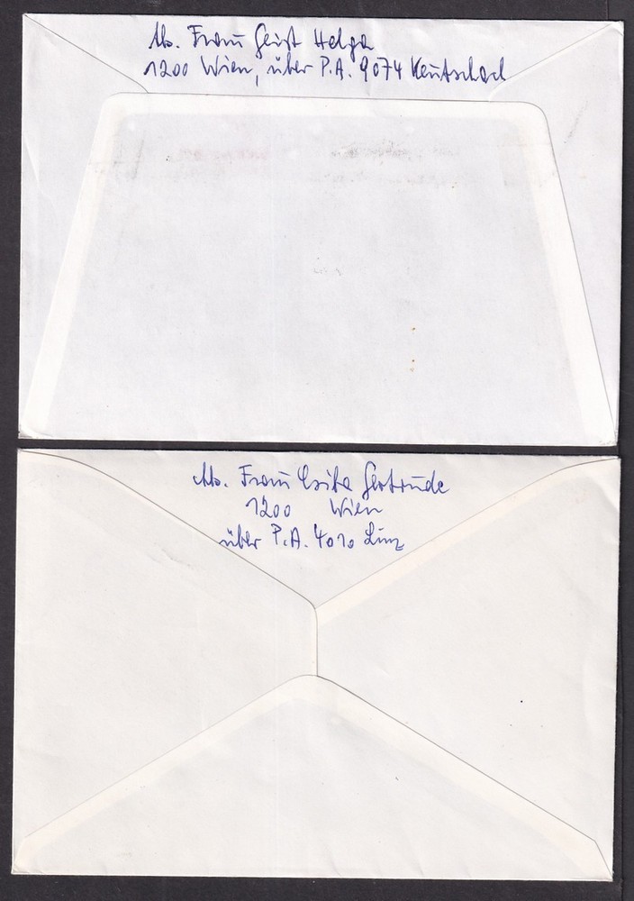 Austria philatelic special covers, all registered (9)
