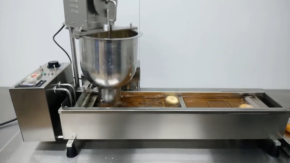 Automatic Stainless Steel Mini Donut Maker Donut Making Machine & 3 Moulds CE