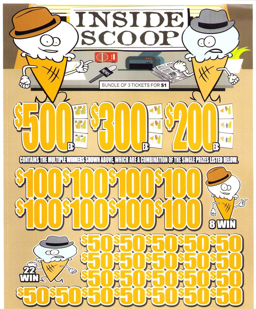 Pull Tab Tickets - Jars - Game - Inside Scoop - 2,680 ct