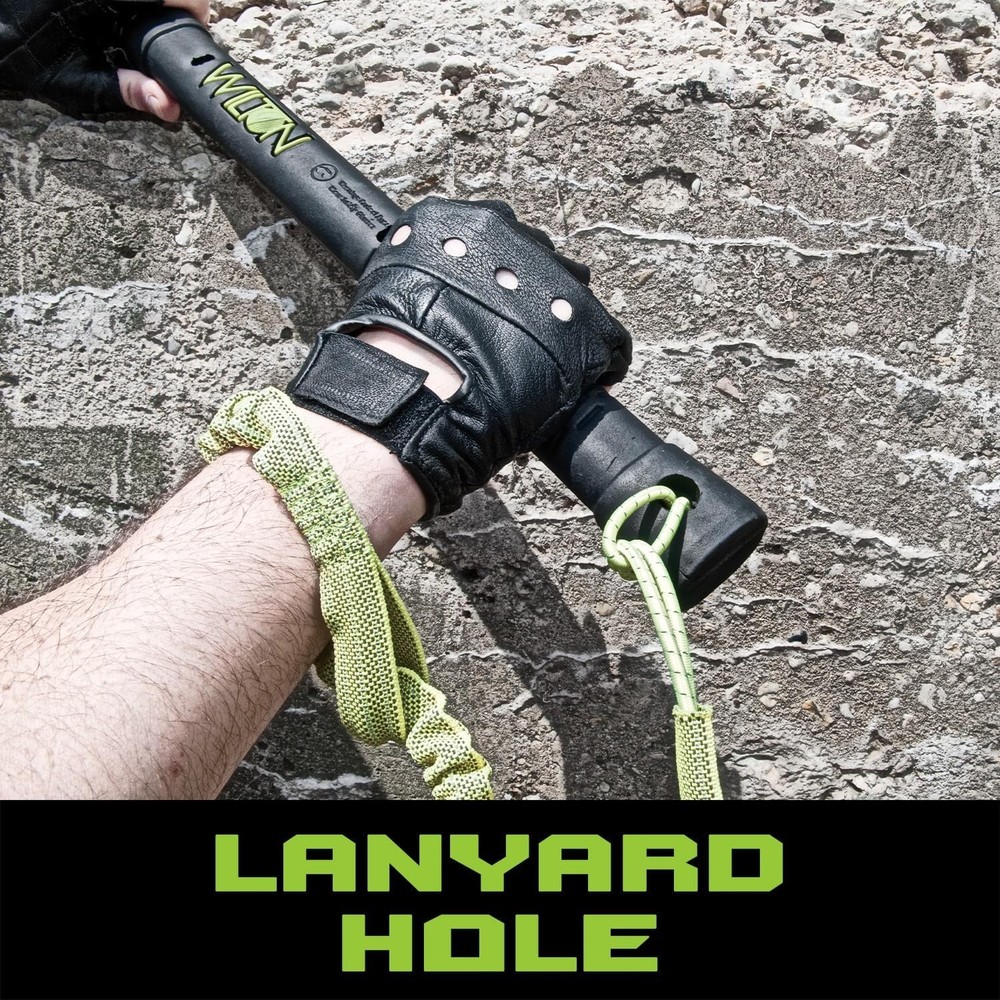 Robust 12 Inch Sledge Hammer with Vulcanized Rubber Handle for Secure Hold