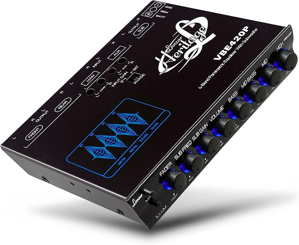 Lanzar VBE420P 4 Band Parametric Equalizer