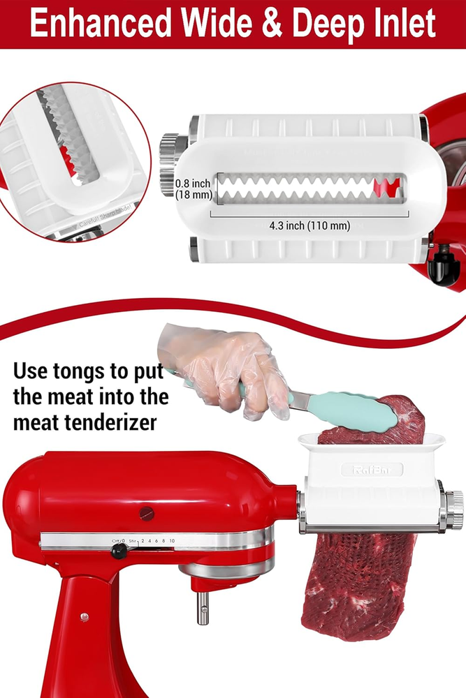 Meat Tenderizer Attachment for Kitchenaid, Tenderizer Machine for Kitchen Aid &