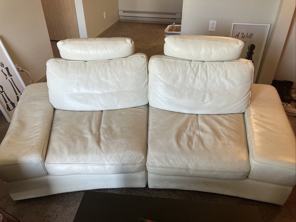 White Leather Couch