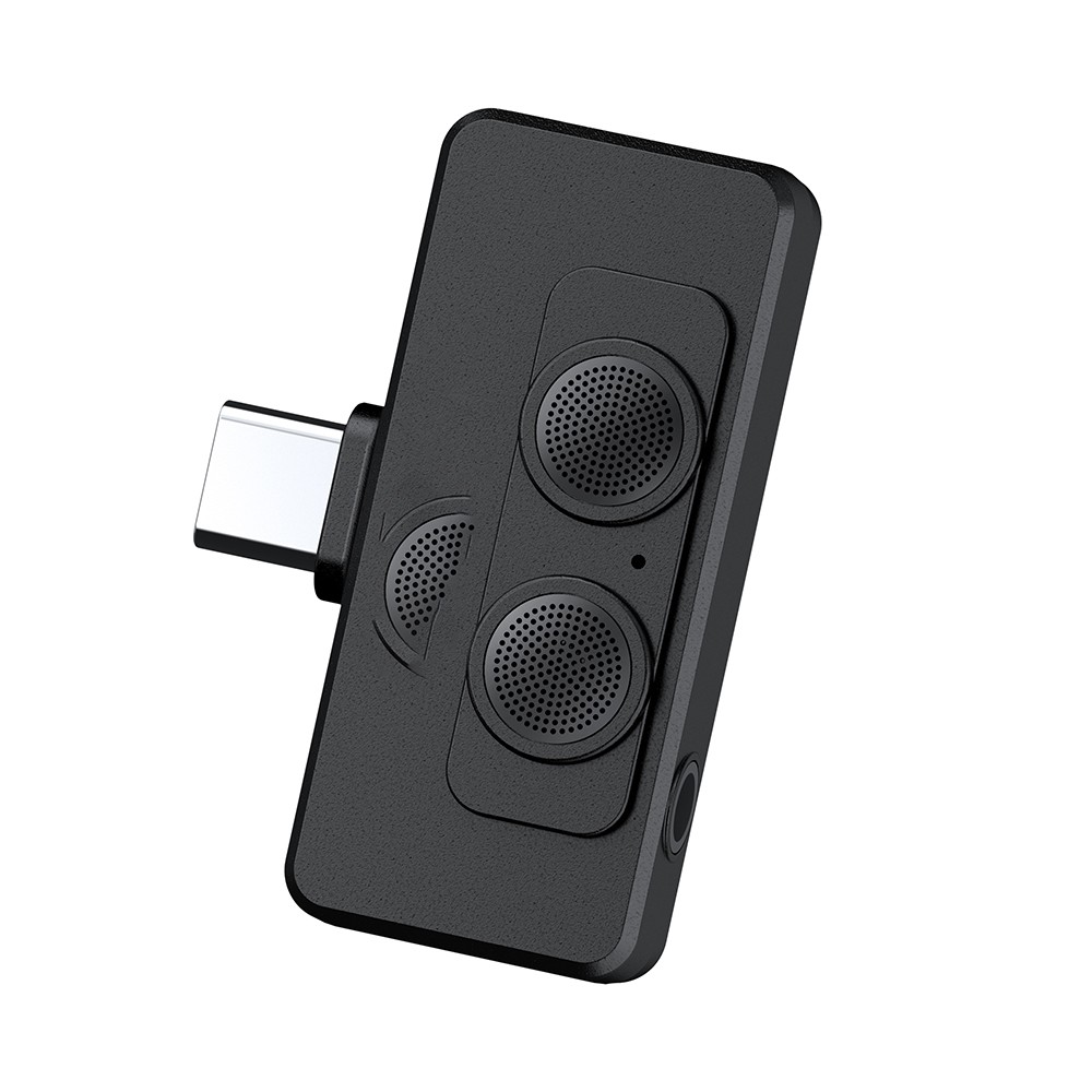 Direct Plug iPhone 17/16/15 Pro Max Wireless Noise Cancelling USB-C Microphone